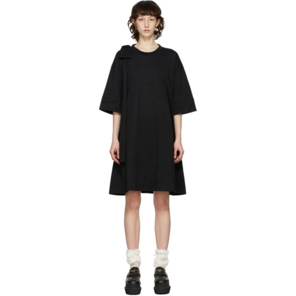 Simone Rocha Black Bow Tunic Dress